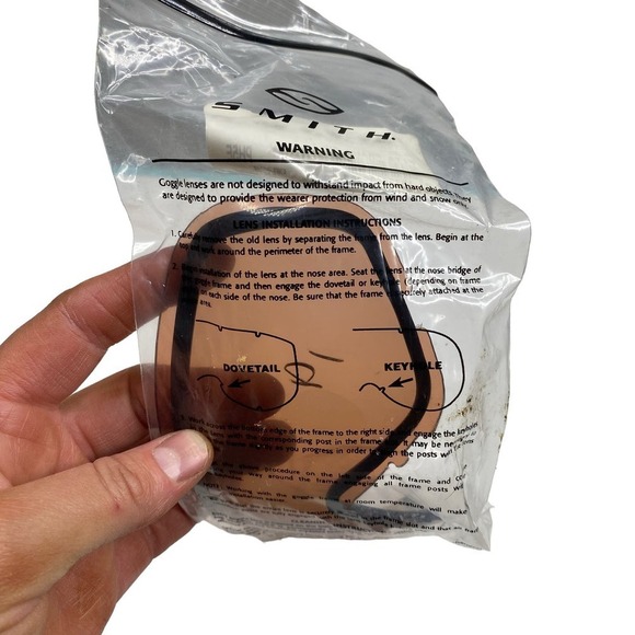 Smith Phenom Turbo Replacement Fan Lens Yellow, Clear, Brown With Case New - Picture 11 of 15